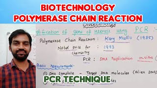 Polymerase chain reaction  PCR technique  Bilingual  Tamil  Senthilnathan [upl. by Atalante]