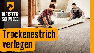 Trockenestrich verlegen  HORNBACH Meisterschmiede [upl. by Assen]