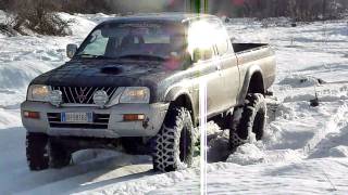 Mitsubishi L200 amp the snow [upl. by Ahsenid]