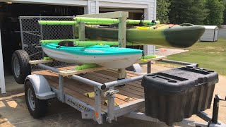 Removable Kayak Rack for a Utility Trailer [upl. by Ydnak]