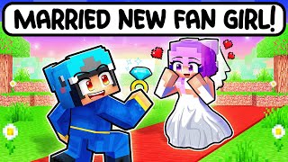 Omz MARRIED A NEW CRAZY FAN GIRL in Minecraft [upl. by Eikkin]