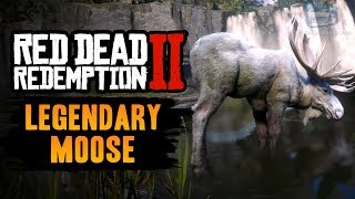 Red Dead Redemption 2 Legendary Animal  Legendary Moose [upl. by Amorita207]