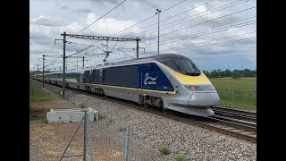 High speed trains  Eurostar TGV InOui OUIGO in France [upl. by Enitsirt187]