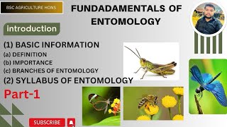 L01 Fundamentals of Entomology  Bsc agriculture ‘Hons’ Part1 [upl. by Edeline]