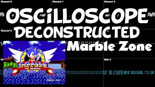 Sonic 1  Marble Zone  Oscilloscope Deconstruction [upl. by Yaf]