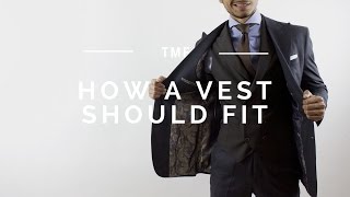 How a Vest  Waistcoat Should Properly Fit [upl. by Ennaesor620]