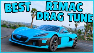 FASTEST RIMAC DRAG TUNE  FORZA HORIZON 5 [upl. by Ahsercel]