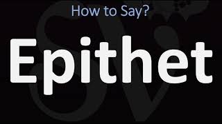 How to Pronounce Epithet CORRECTLY [upl. by Ledif129]