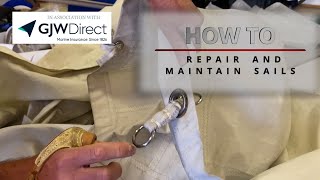 How to repair a sail  Yachting Monthly [upl. by Ramhaj]