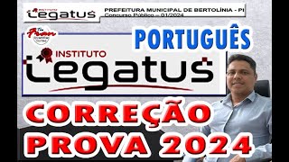 CORREÇÃO PROVA LEGATUS 2024 BERTOLINA [upl. by Aynotan]