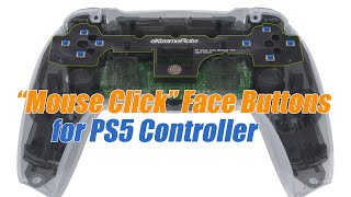 eXtremeRate PS5 DualSense Controller Face Clicky Kit Mouse Click Buttons Installation Guide [upl. by Niwrud]