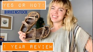 Birkenstocks Pros amp Cons  1 year review  still in style  Nicole Gillian [upl. by Airelav]