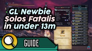 How to Solo Fatalis with Gunlance in 13 Minutes  Playstyle Counter Build etc  MHW Iceborne [upl. by Kilk]