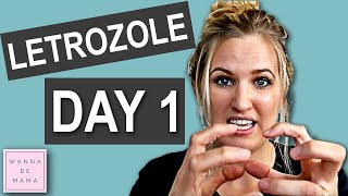 Letrozole  Femara Side Effects  Day 1  my Fertility Journey [upl. by Retsae]