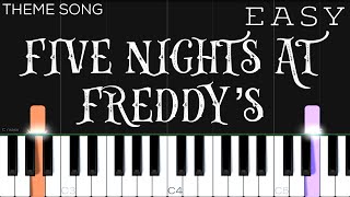 Five Nights at Freddy’s Song  EASY Piano Tutorial [upl. by Eugnimod]