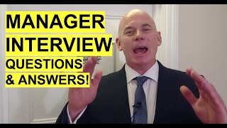 MANAGER Interview Questions and Answers How to PASS a Management Job Interview [upl. by Oijile]