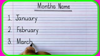 January February Months nameJanuary February ki SpellingMahino ke naamJanuary February March [upl. by Sugihara]