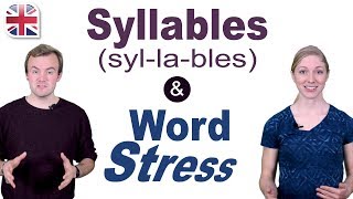 Syllables and Word Stress  English Pronunciation Lesson [upl. by Oicnecserc]