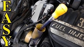 Power Steering Fluid Change QUICK and EASY [upl. by Thorma]