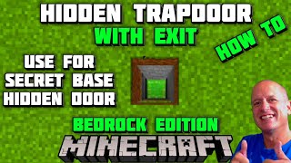 How To Make a HIDDEN TRAPDOOR in Minecraft [upl. by Alletse]