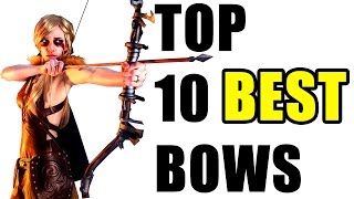 Skyrim Top 10 Bows Best Damage [upl. by Syned]