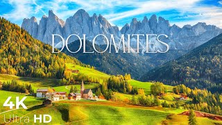 DOLOMITES  Italy Relaxation Film 4K  Peaceful Relaxing Music  Nature 4k Video UltraHD [upl. by Chamberlin]