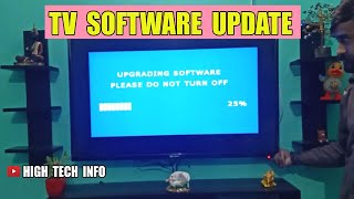 HOW TO UPDATE  UPGRADE TV SOFTWARE  TV FIRMWARE UPDATE [upl. by Towroy]