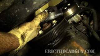 How To Replace a Serpentine Belt  EricTheCarGuy [upl. by Hsaka]