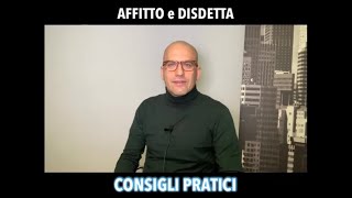 Affitto come gestire la disdetta del contratto [upl. by Eachelle676]