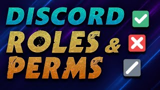 Discord Permissions  Role Category amp Channel permissions explained [upl. by Celestyn508]