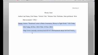 MLA Citation amp in Text Citation with Web Source [upl. by Harwilll]