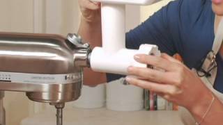 KitchenAid Stand Mixer Meat Grinder Attachment [upl. by Etnod]