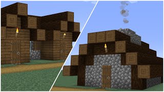 How to build a Minecraft Village Medium House 3 amp 4 114 taiga [upl. by Felix]