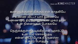 Kannukulla nikura en kathaliye song lyrics 😍😍😘😘 [upl. by Hennessey]