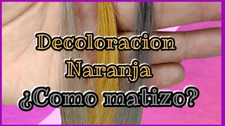 Decoloración Naranja como matizar  Lilyymakeuup [upl. by Puff]