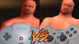 Nintendo 64 Vs PlayStation  WWF Warzone [upl. by Okemak975]