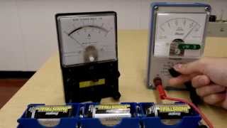 Using the analog voltmeter and the analog ammeter [upl. by Eixirt]