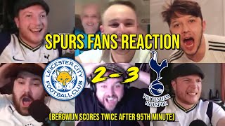 SPURS FANS REACTION TO LEICESTER CITY 2  3 TOTTENHAM HOTSPUR  FANS CHANNEL [upl. by Kriste]