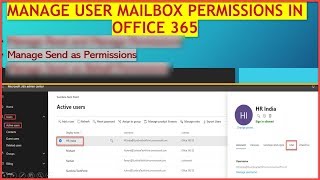 How to Manage Send as Permissions in office 365 [upl. by Johns]