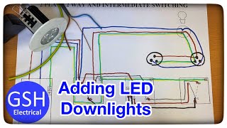 Wiring Diagram 2 Plate Method How to Add Multiple More LED Downlights Spotlights to Your Circuit [upl. by Lehcir]