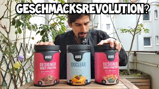 ESN Whey Protein im Test  Cinnamon Cereal Rich Chocolate und Isoclear  Nährwerte Zutaten [upl. by Osrock]