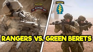 US ARMY RANGERS VS SPECIAL FORCES GREEN BERETS [upl. by Linden]