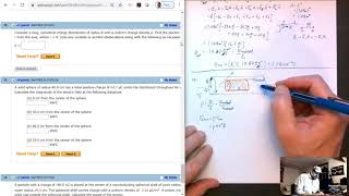 Solution to Serway and Jewetts Chapter 24 Problem 33 on Gauss Law [upl. by Jermain]