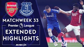 Arsenal v Everton  PREMIER LEAGUE HIGHLIGHTS  4232021  NBC Sports [upl. by Norreg]