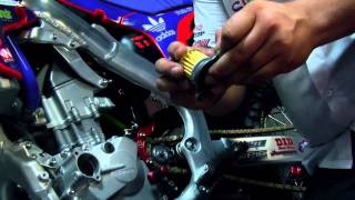 How To Change Oil on a Honda CRF 250R [upl. by Imoyik40]