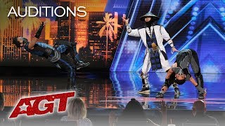 WOW EPIC Dance Crew Delivers Mortal Kombat x Street Fighter Show  Americas Got Talent 2019 [upl. by Dewie]