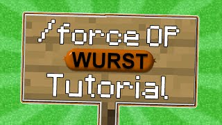 Minecraft  Howto Force OP on 18x with the Wurst Hacked Client  WiZARD HAX [upl. by Huttan]