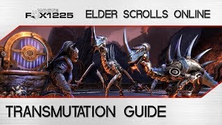 ESO Transmutation guide Change the Trait on Weapons and Armor [upl. by Catherin784]