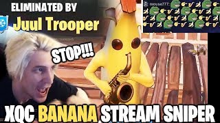 xQc Stream Sniped by Banana Saxophone Compilation ft Juul Trooper [upl. by Henning]