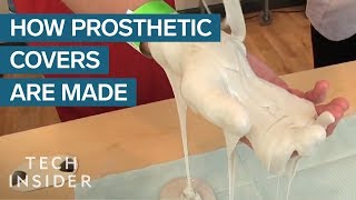 How Prosthetic Skin Is Made For Bionic Limbs [upl. by Neesay]